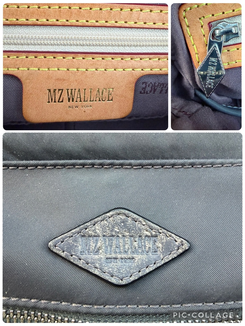MZ Wallace Slate Gray Nylon Bag - no strap - Picture 14 of 15